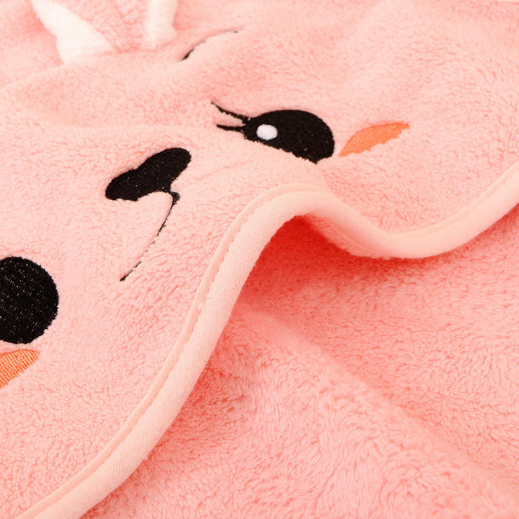 Cute Character Baby Bath Towel  Soft, Absorbent & Hooded for Newborns