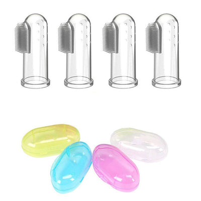 Soft Silicone Baby Finger Toothbrush Gentle Gum & Oral Cleaner for Infants