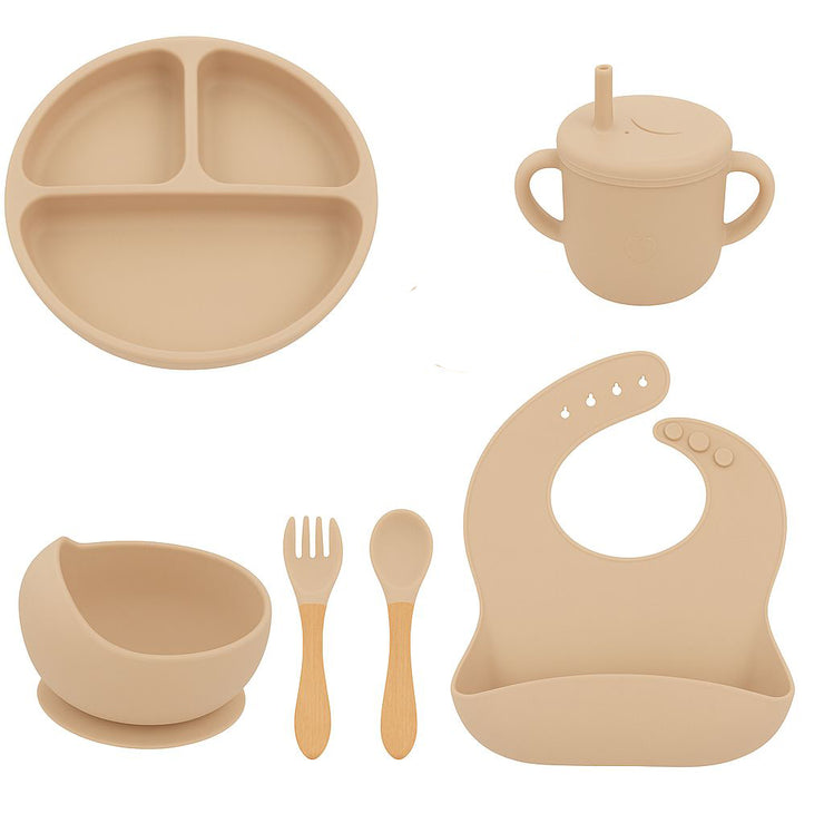 Baby Silicone Feeding Set  Suction Bowl, Spoon & Plate