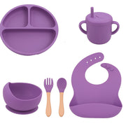 Baby Silicone Feeding Set  Suction Bowl, Spoon & Plate