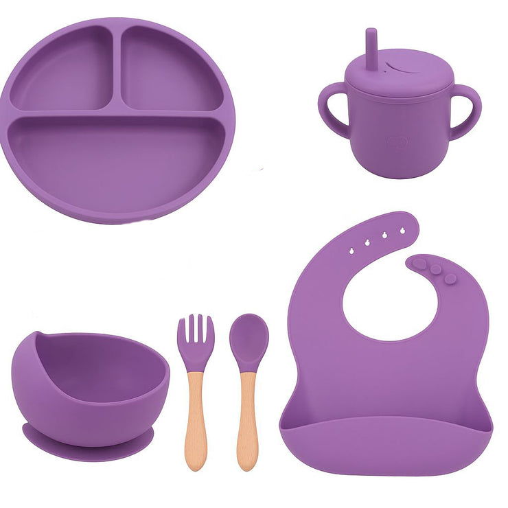 Baby Silicone Feeding Set  Suction Bowl, Spoon & Plate